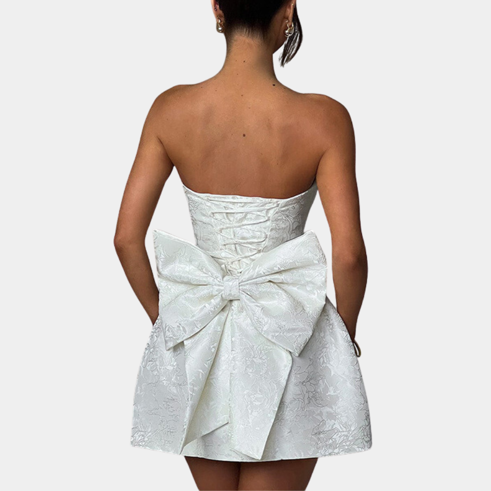 Amelia - Robe de cocktail élégante et sans bretelles pour femmes
