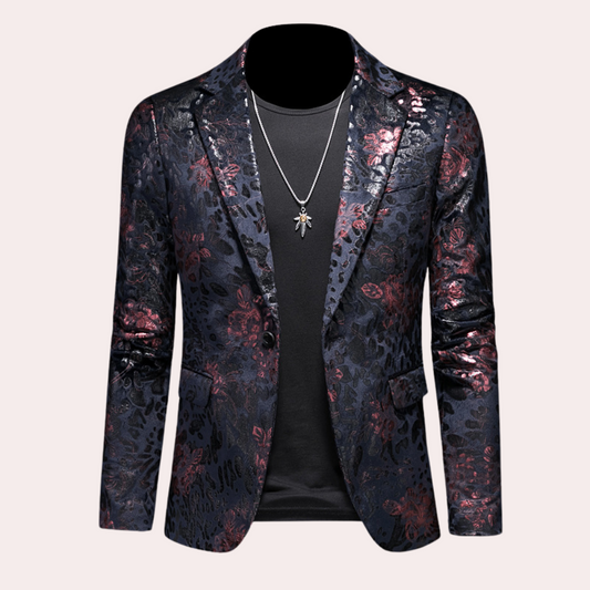 Alfons - Blazer botanique au style subtil pour hommes