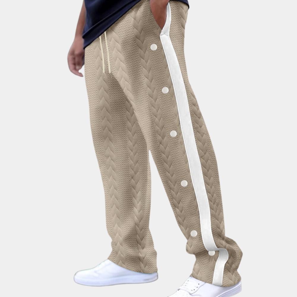 Christos - Pantalon pour homme confortable et élégant avec une ceinture souple