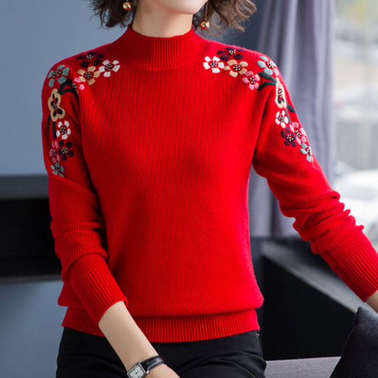 Devora - Elegant Bloom Sweater pour dames