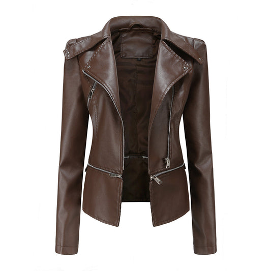 Thalia | Veste motard slim fit pour femme