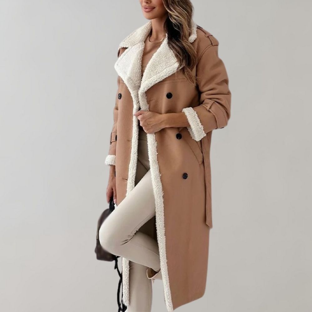 Manteau d'hiver long et élégant pour femmes de Cornelis