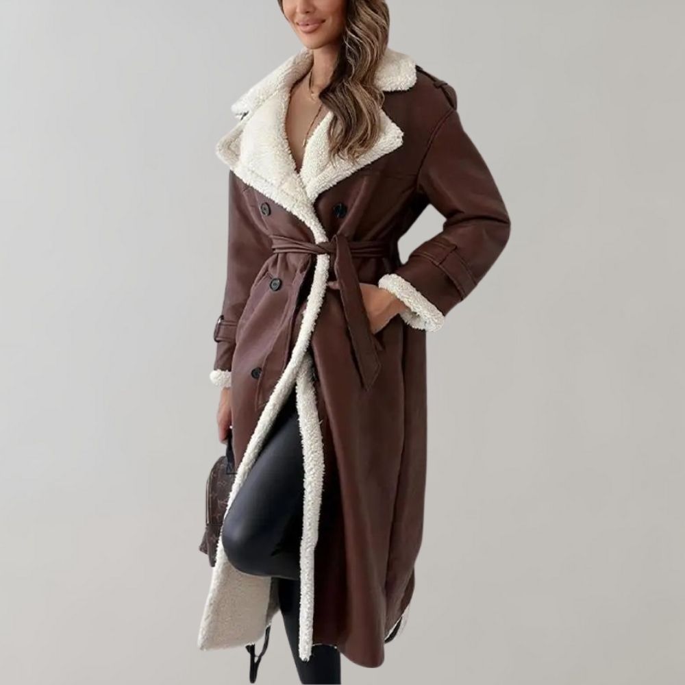 Manteau d'hiver long et élégant pour femmes de Cornelis