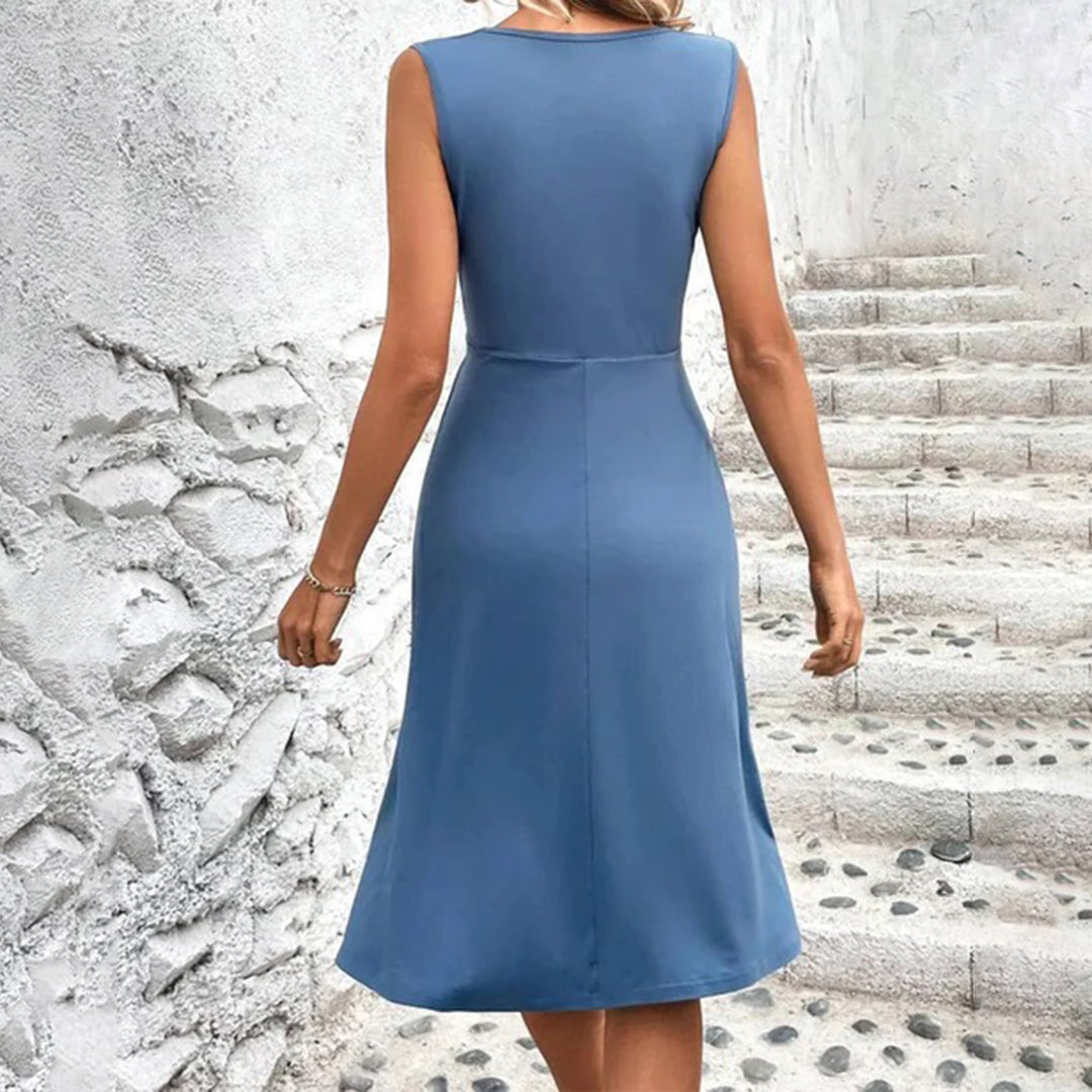 ELLIANNA - Stylish Midi Summer Dress for Women with Elegant Knee Length (Robe d'été midi élégante pour femmes)