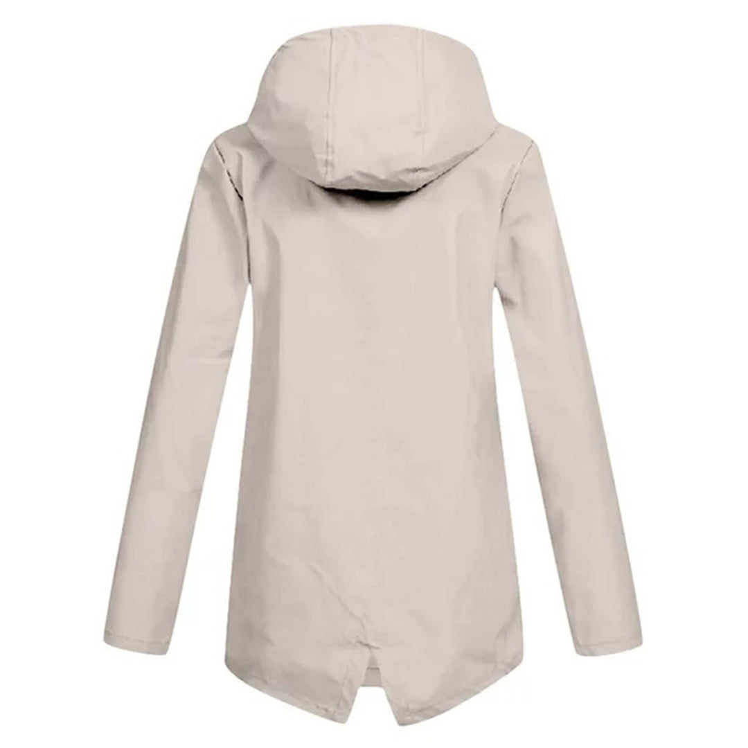 Imperméable long à capuche pour femme - FRANCINE