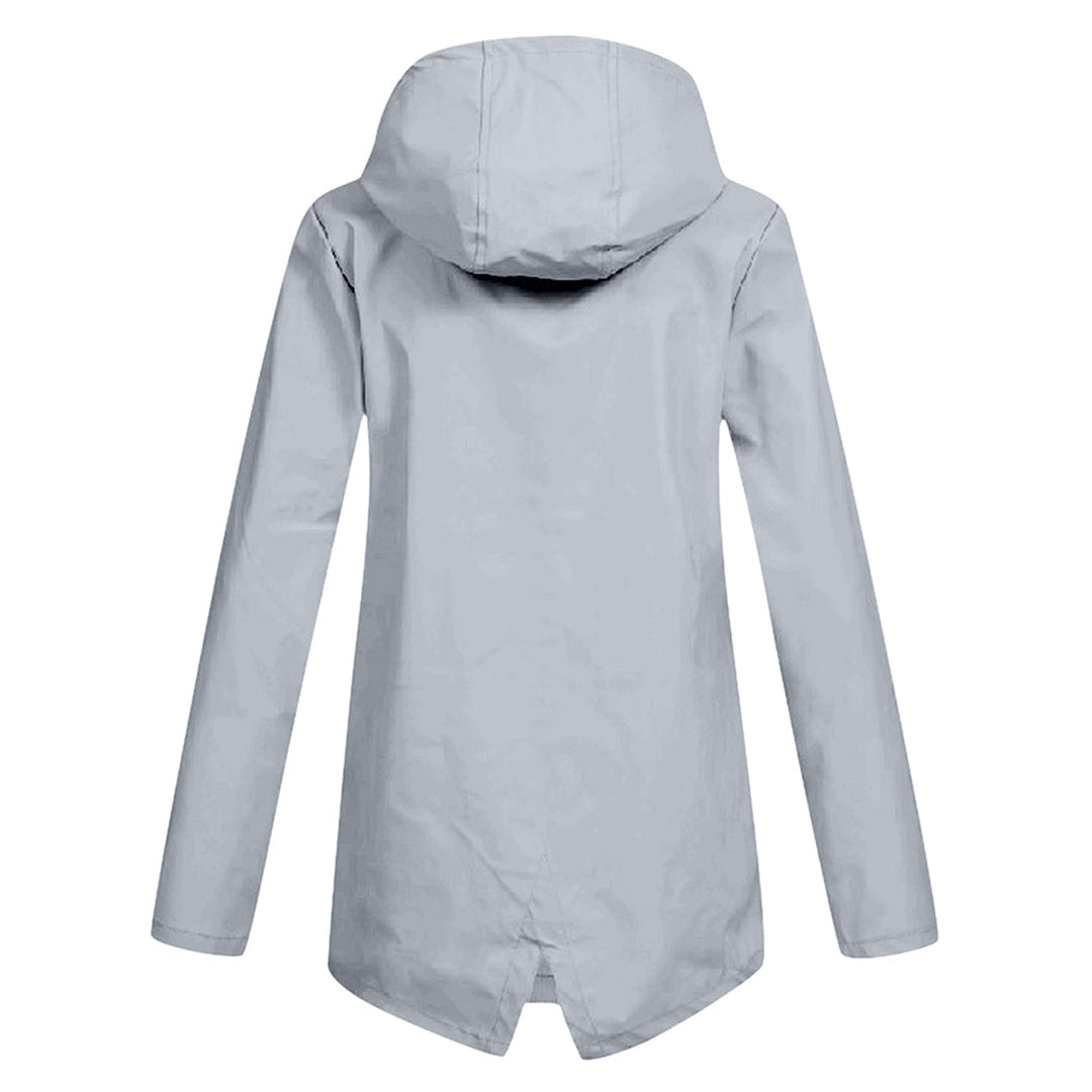 Imperméable long à capuche pour femme - FRANCINE