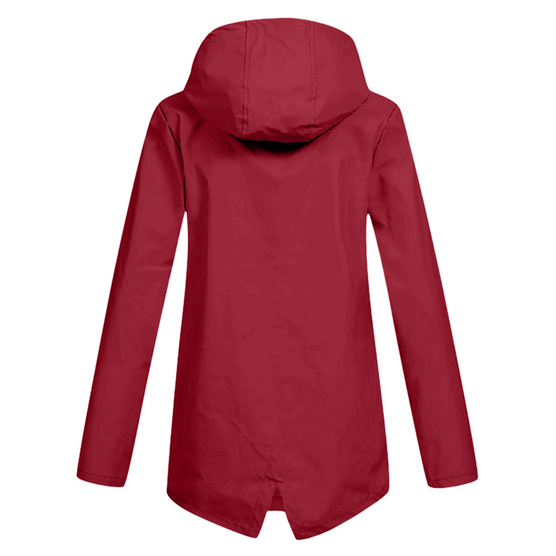 Imperméable long à capuche pour femme - FRANCINE