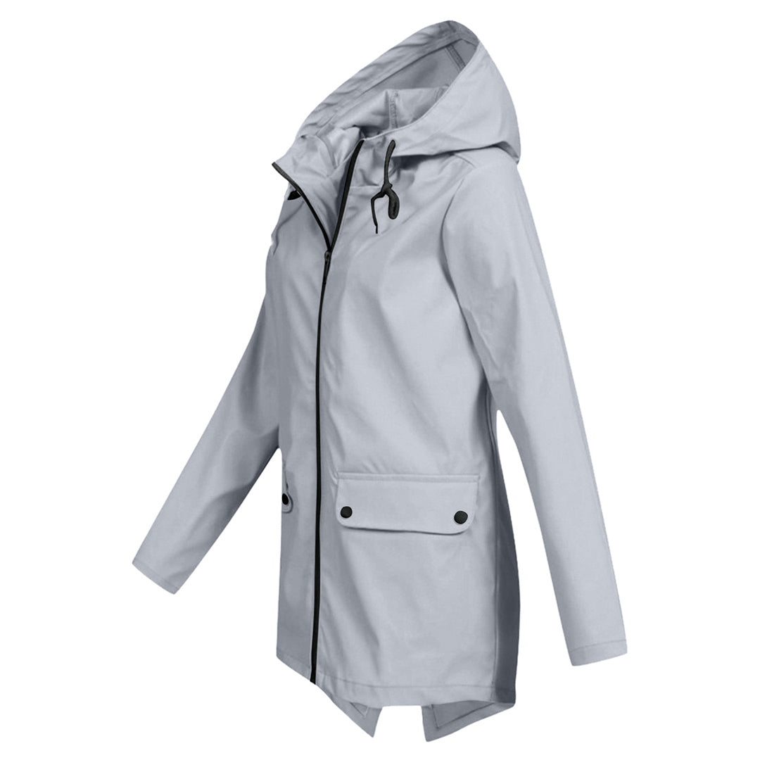 Imperméable long à capuche pour femme - FRANCINE