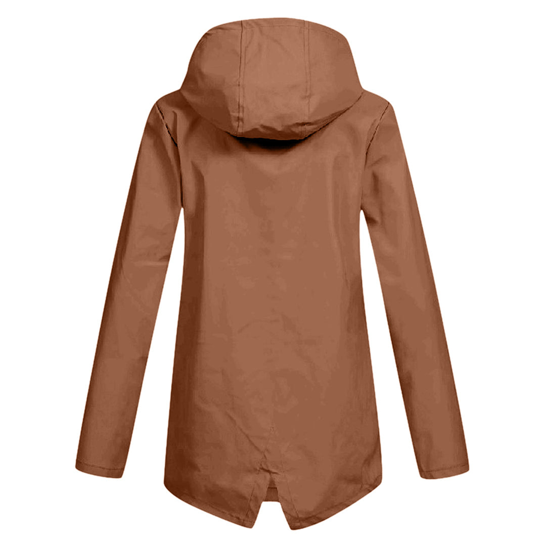 Imperméable long à capuche pour femme - FRANCINE