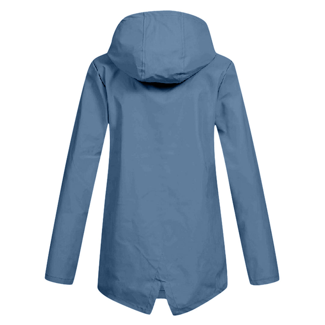 Imperméable long à capuche pour femme - FRANCINE