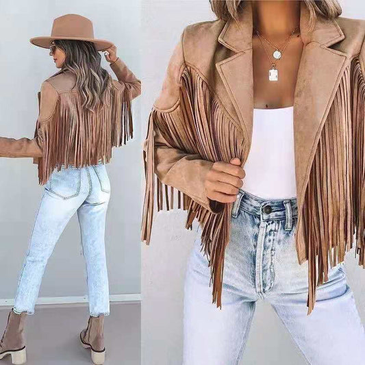 Nikki | Veste à franges au style western pour femme