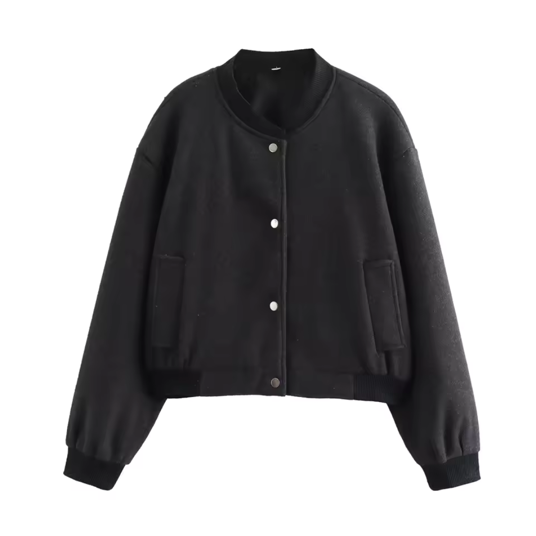 Daria | Veste à col rond avec coupe courte pour femme