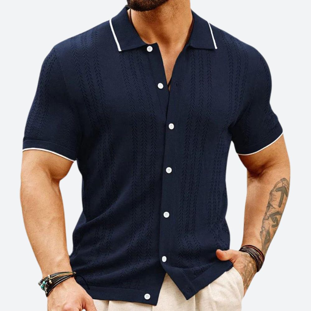 Polo de luxe en maille pour hommes - Jacob