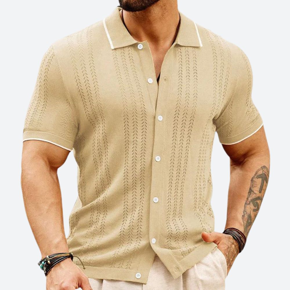 Polo de luxe en maille pour hommes - Jacob