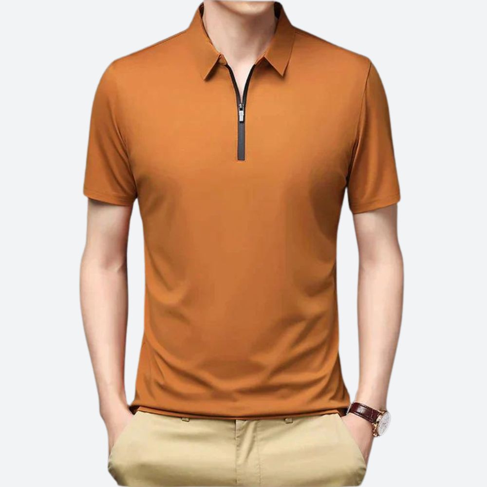 Polo en soie de haute qualité pour hommes - Justin