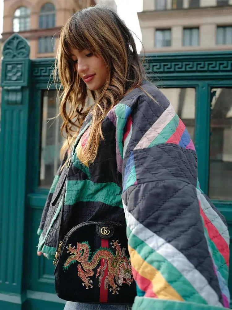 Abigail | Veste matelassée vintage bohème élégante pour femme