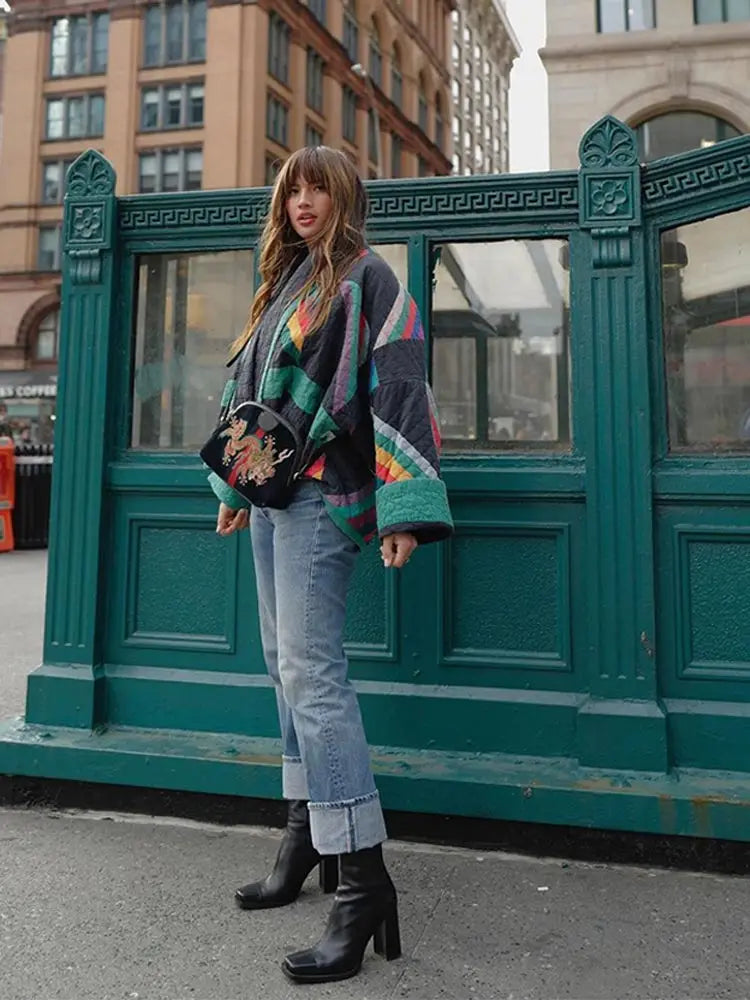 Abigail | Veste matelassée vintage bohème élégante pour femme