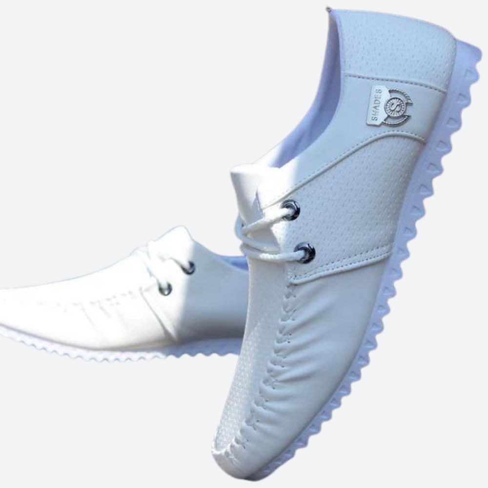 Chaussures blanches élégantes et respirantes pour hommes - Marlo