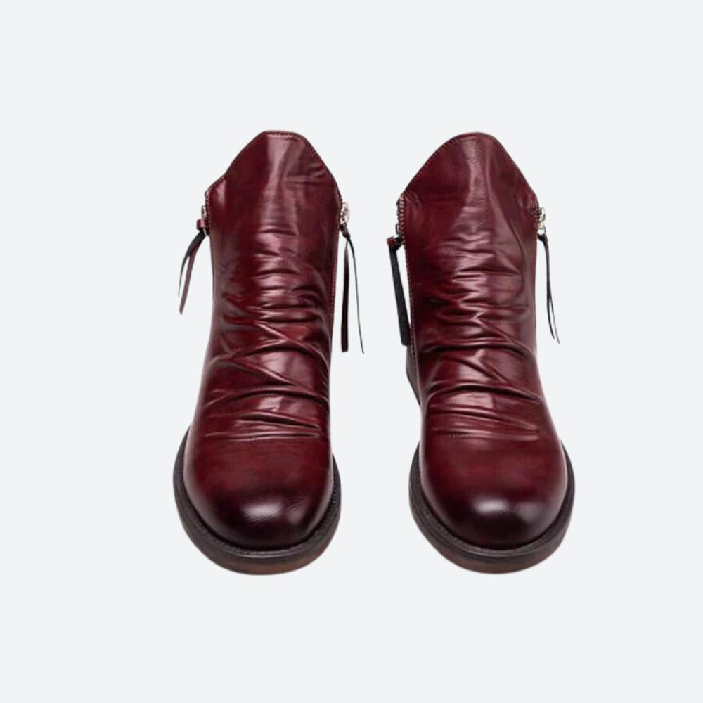 Bottes en cuir élégantes et décontractées pour hommes - Marty