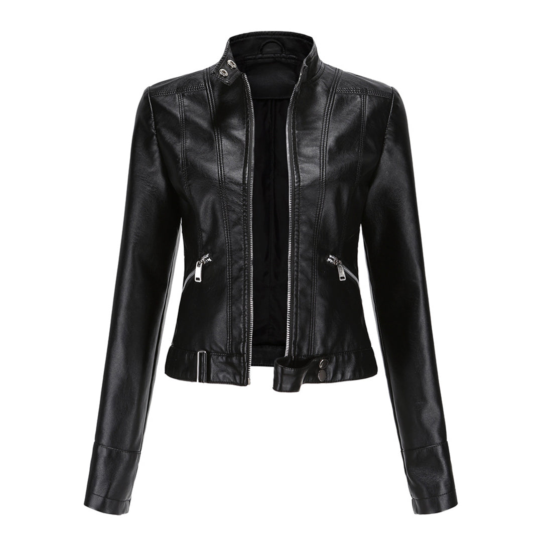 Veste courte en cuir pour femme - OXANA