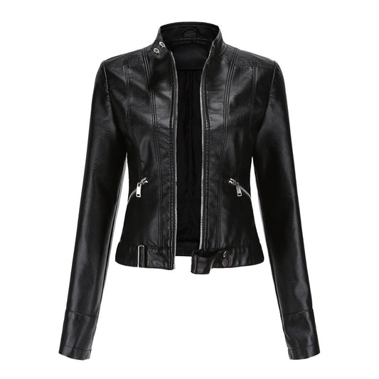 Veste courte en cuir pour femme - OXANA