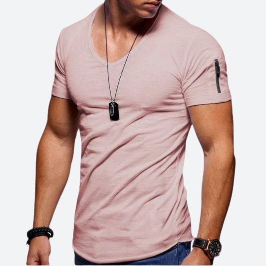 T-shirt musclé à col en V pour hommes - Rick pour un look puissant