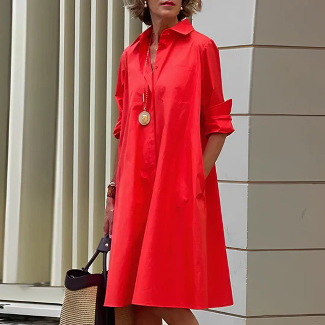 ASHLEY - Robe à manches longues chic pour les occasions élégantes