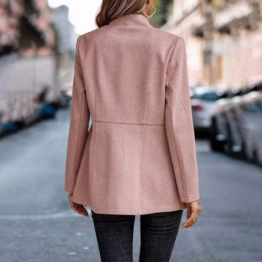 Blazer féminin Chic Modern en rose