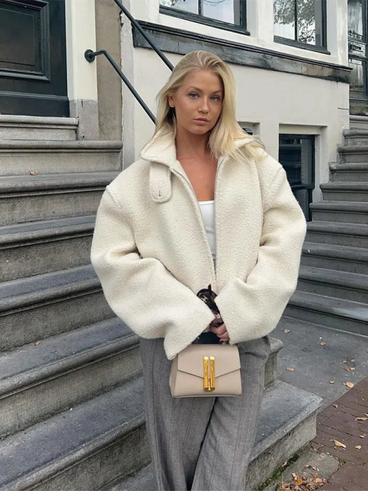 Nereida | Veste courte zippée et col à revers pour femme