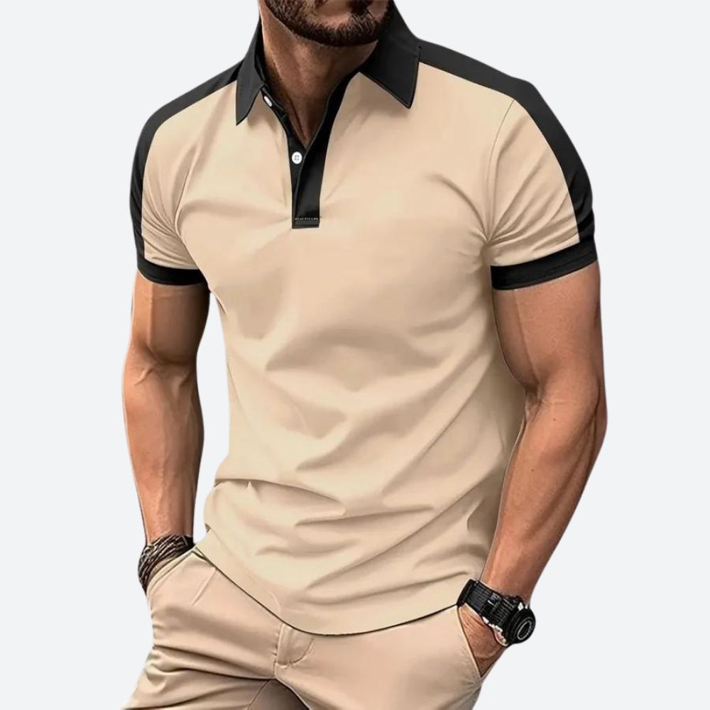 Polo élégant à manches courtes pour hommes - Sam
