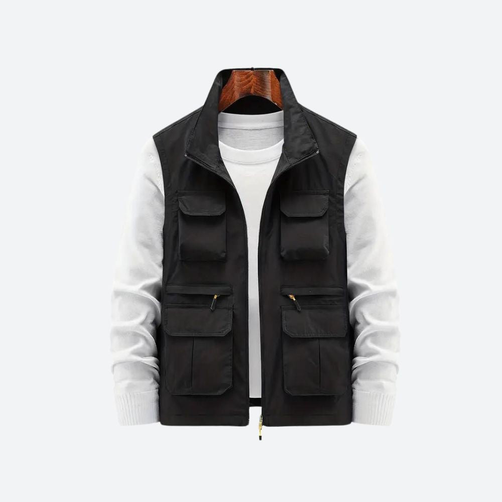 Gilet élégant pour hommes avec poches zippées pratiques - Sid