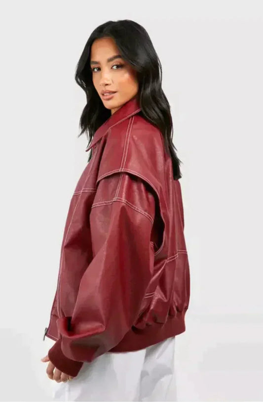 Selene | Veste rouge élégante pour femme