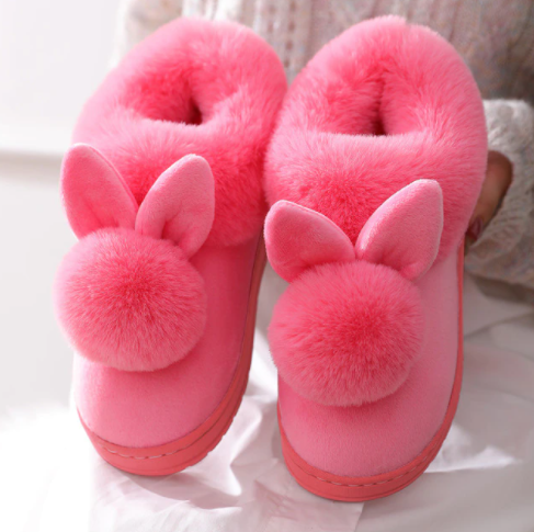 Mia - Chaussons lapin élégants pour dames