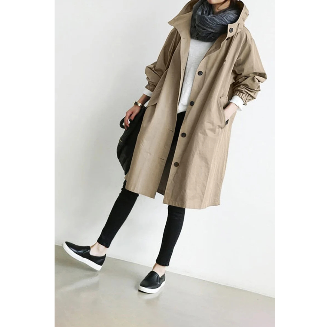 Geoffrey | Manteau long imperméable pour femme