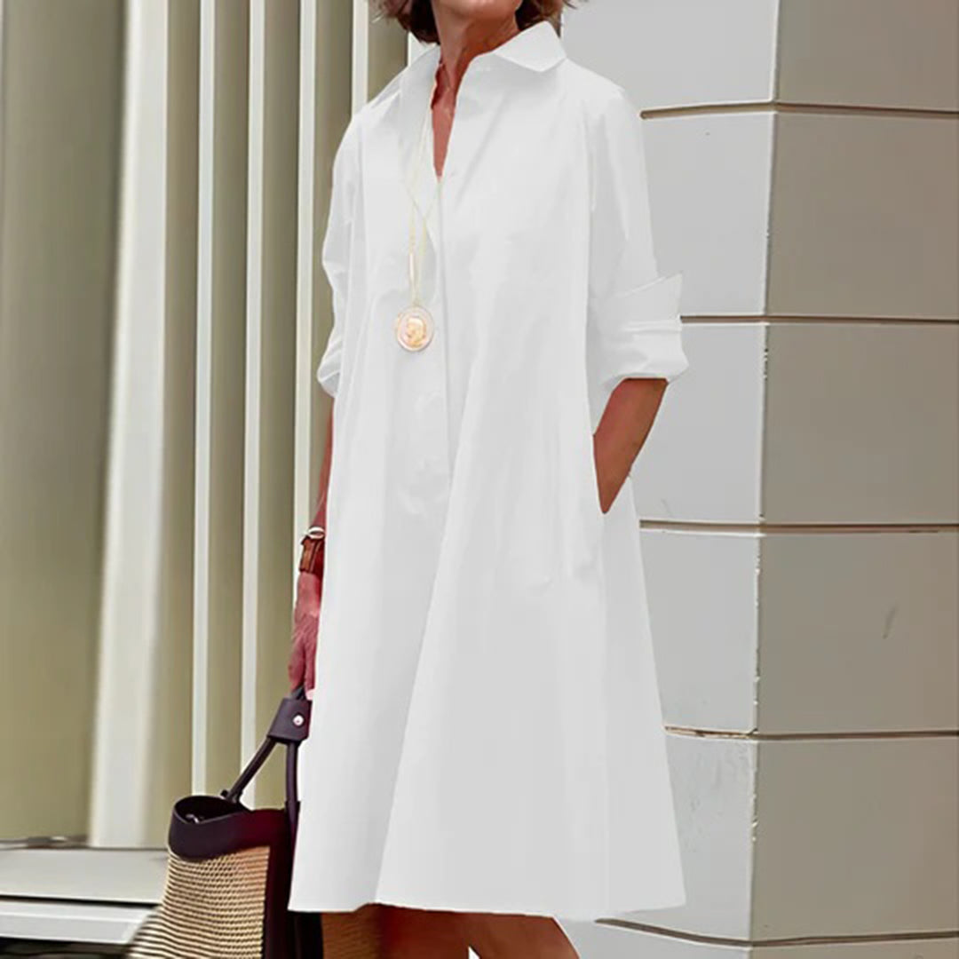 ASHLEY - Robe à manches longues chic pour les occasions élégantes