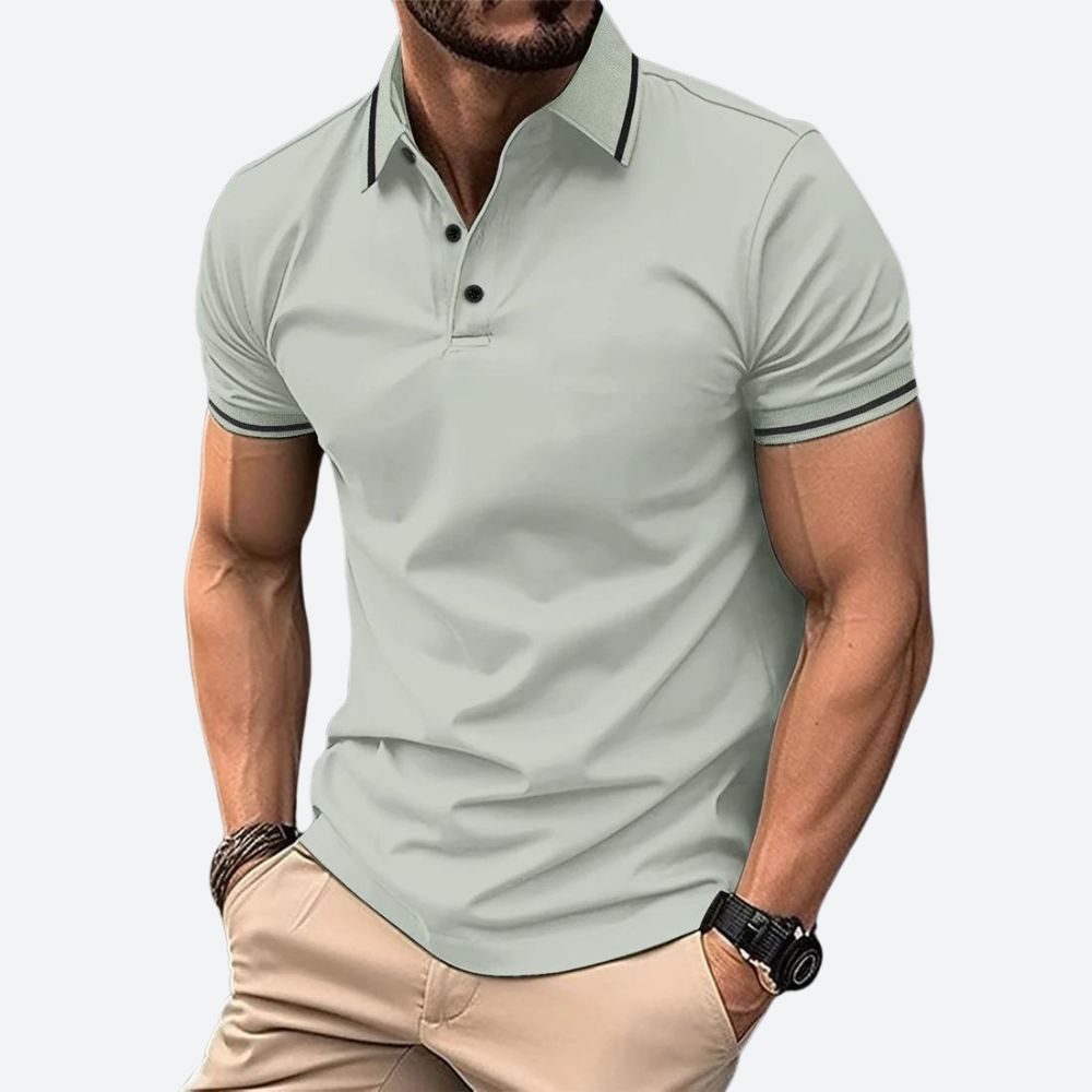 Polo élégant à manches courtes pour hommes - Zander