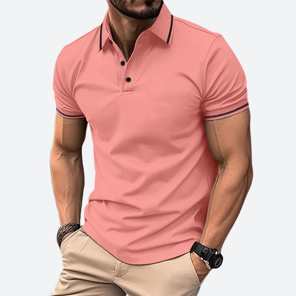 Polo élégant à manches courtes pour hommes - Zander