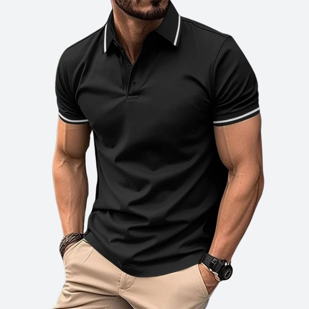 Polo élégant à manches courtes pour hommes - Zander