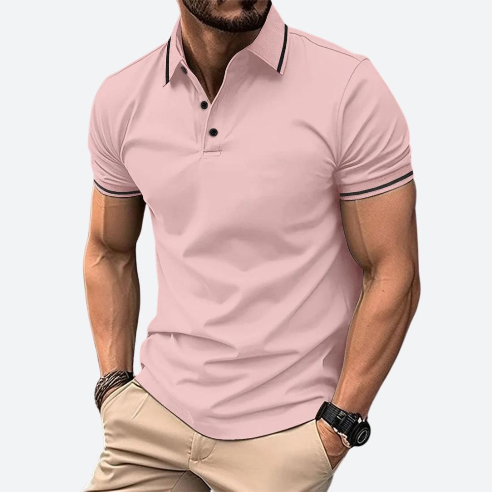 Polo élégant à manches courtes pour hommes - Zander