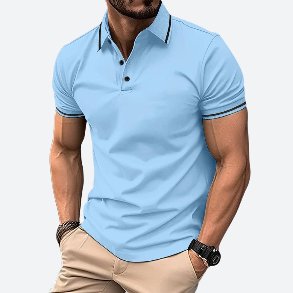 Polo élégant à manches courtes pour hommes - Zander