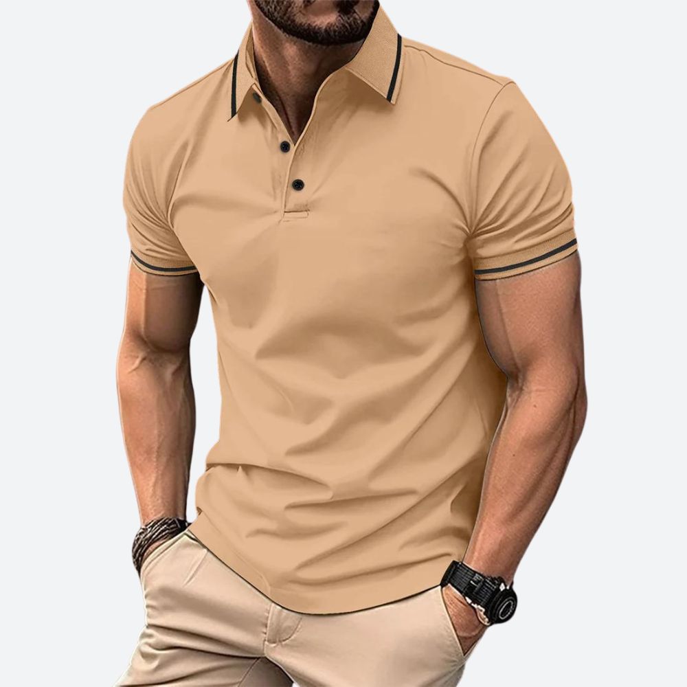 Polo élégant à manches courtes pour hommes - Zander