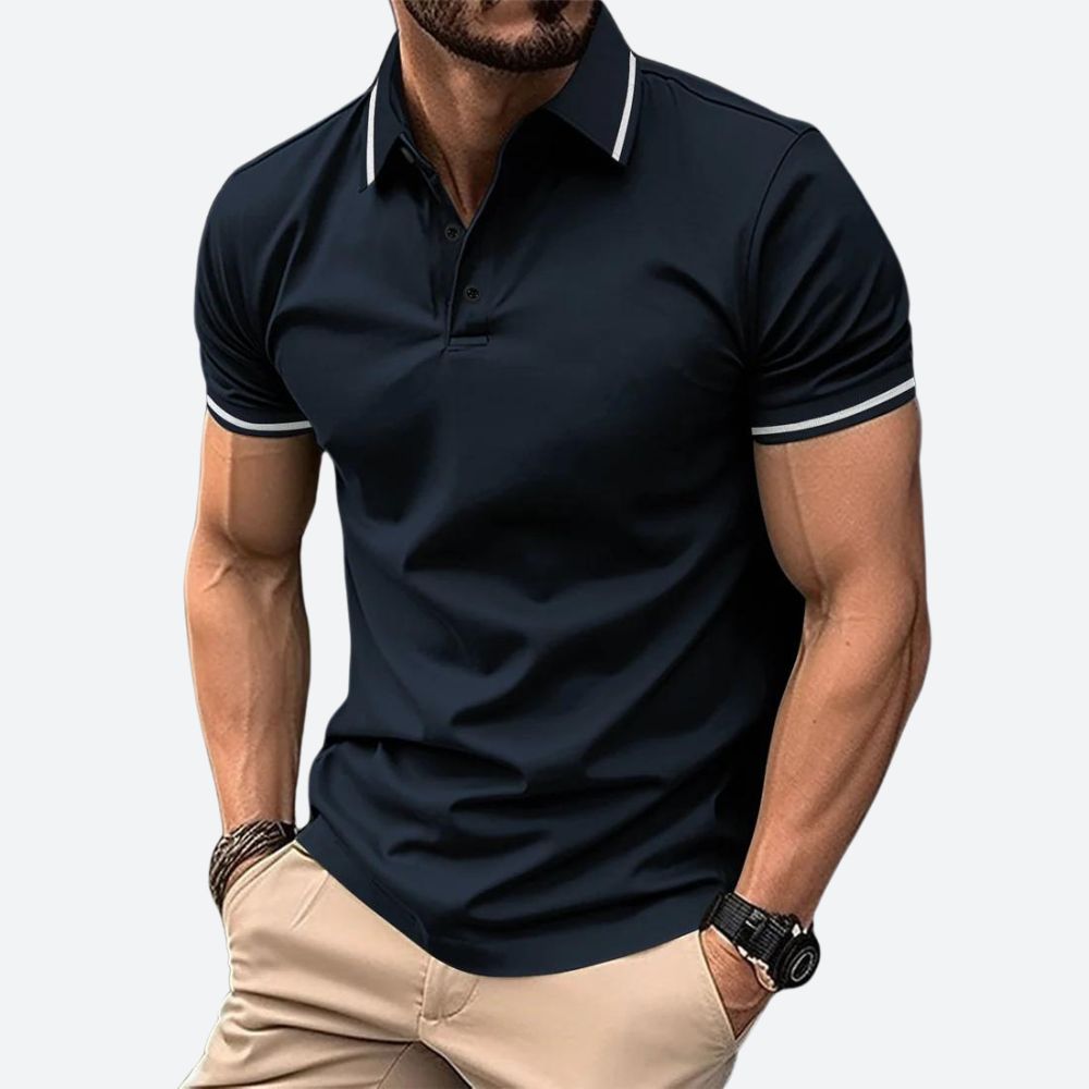 Polo élégant à manches courtes pour hommes - Zander