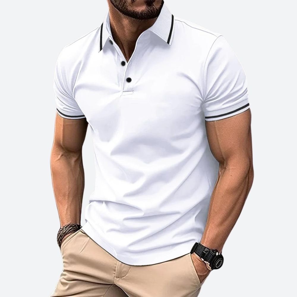 Polo élégant à manches courtes pour hommes - Zander