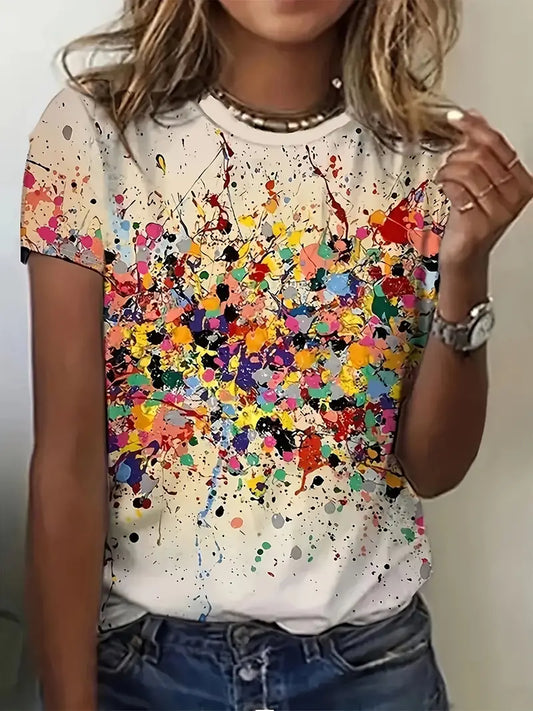 Lisa - T-shirt d'été stylé et coloré pour la femme fashionista