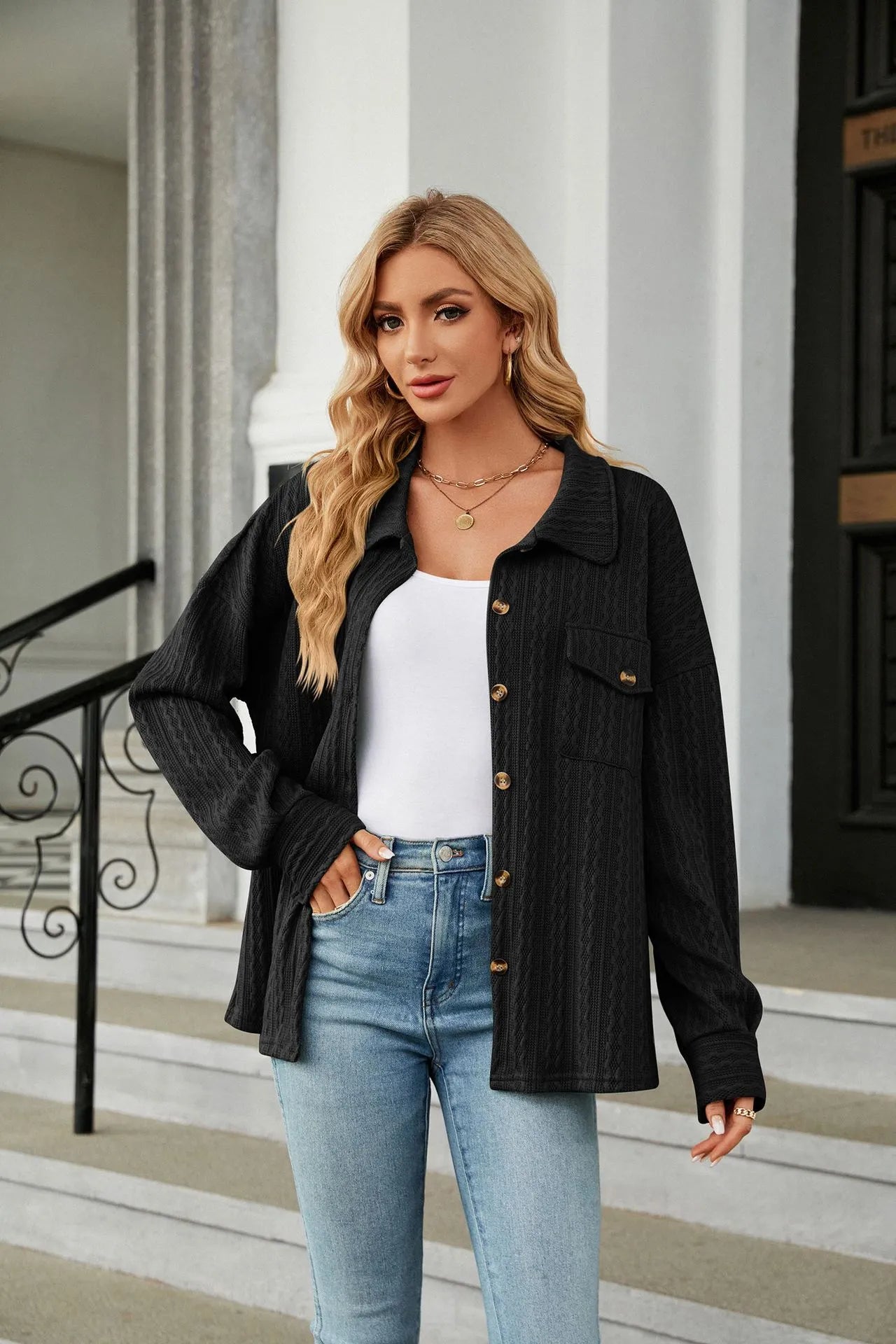 Marian - Chemisier d'été élégant et confortable avec imprimé tendance pour femmes