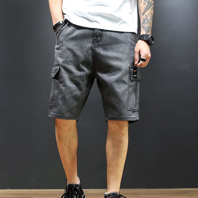 Short d'été cargo en denim luxueux et rafraîchissant pour hommes - Folk