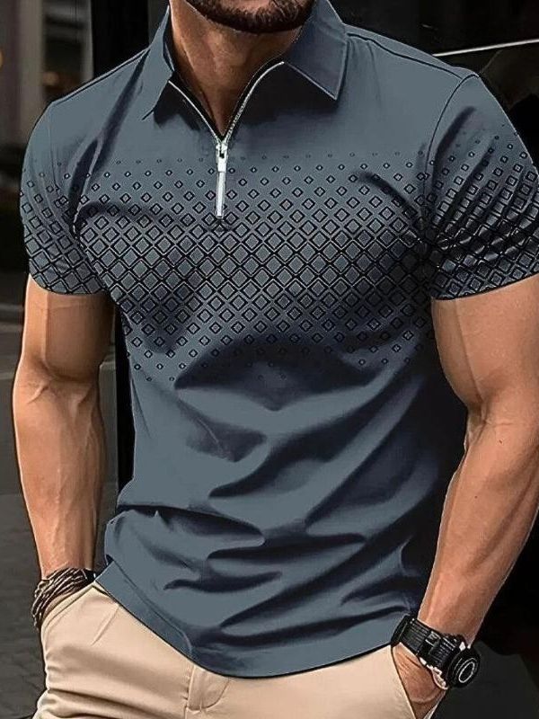 Polo d'été classique et élégant pour hommes - Vison