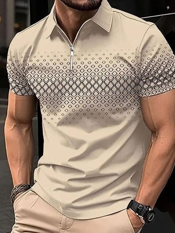 Polo d'été classique et élégant pour hommes - Vison