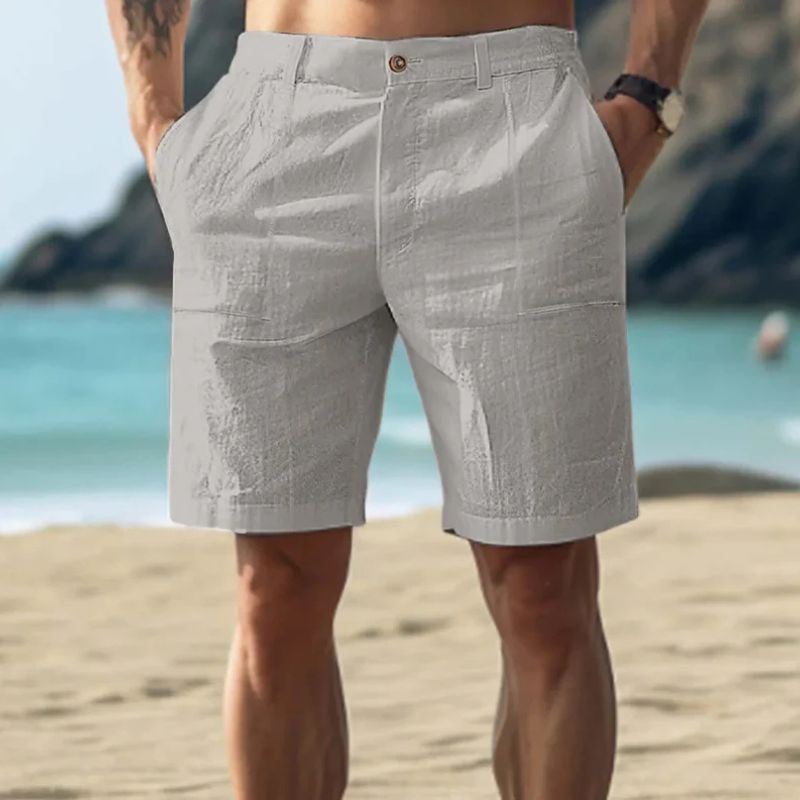 Short de plage en lin classique pour hommes - Joeri