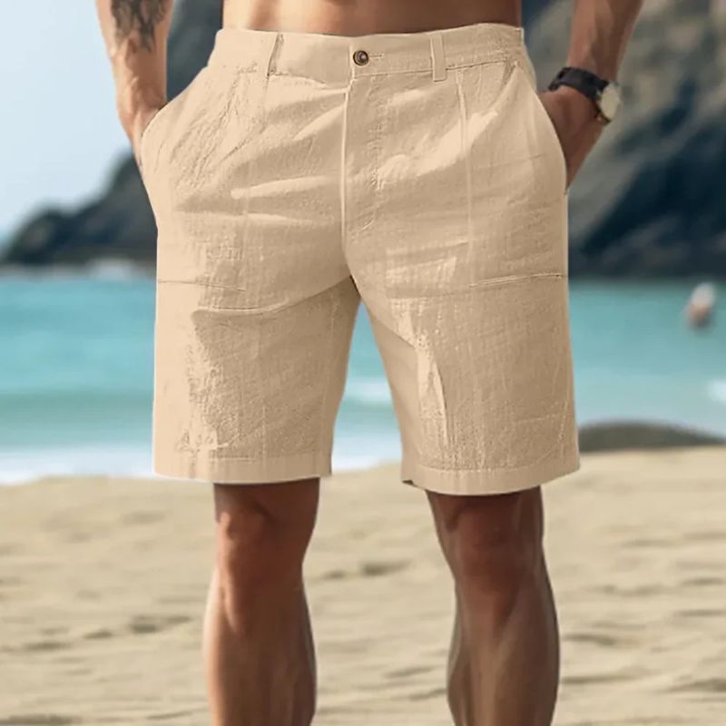 Short de plage en lin classique pour hommes - Joeri